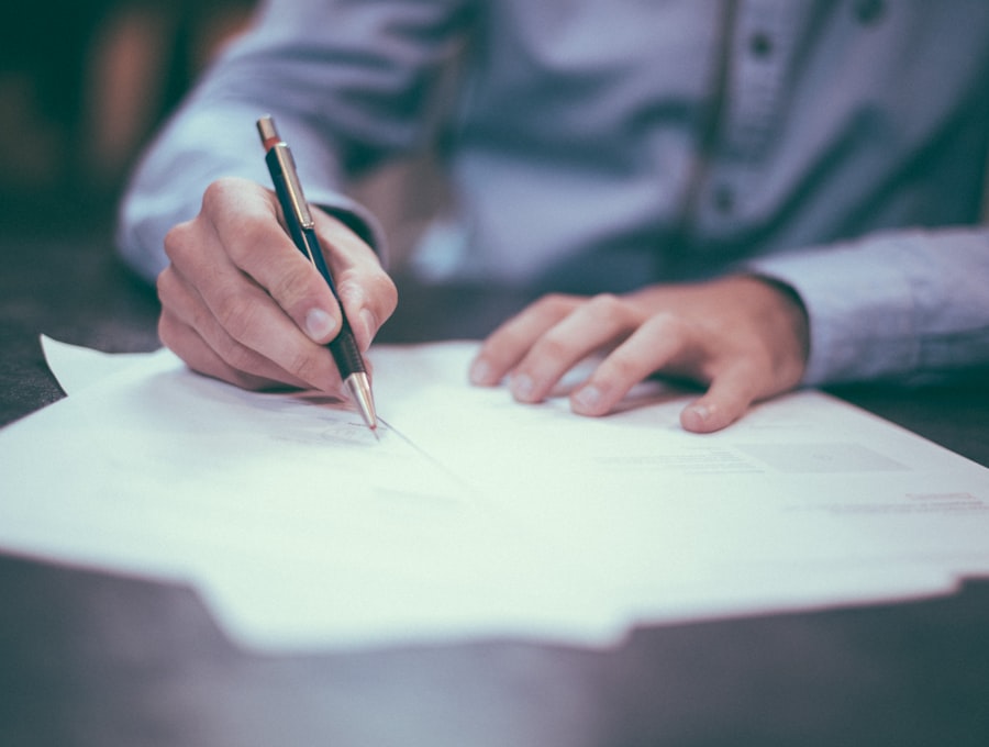 Compliance documents being reviewed before a campaign launch